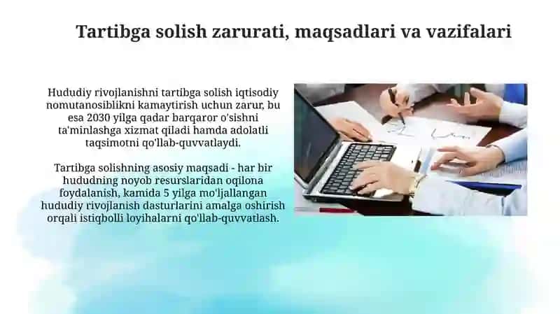 Hududiy rivojlanishni davlat tomonidan tartibga solish 4