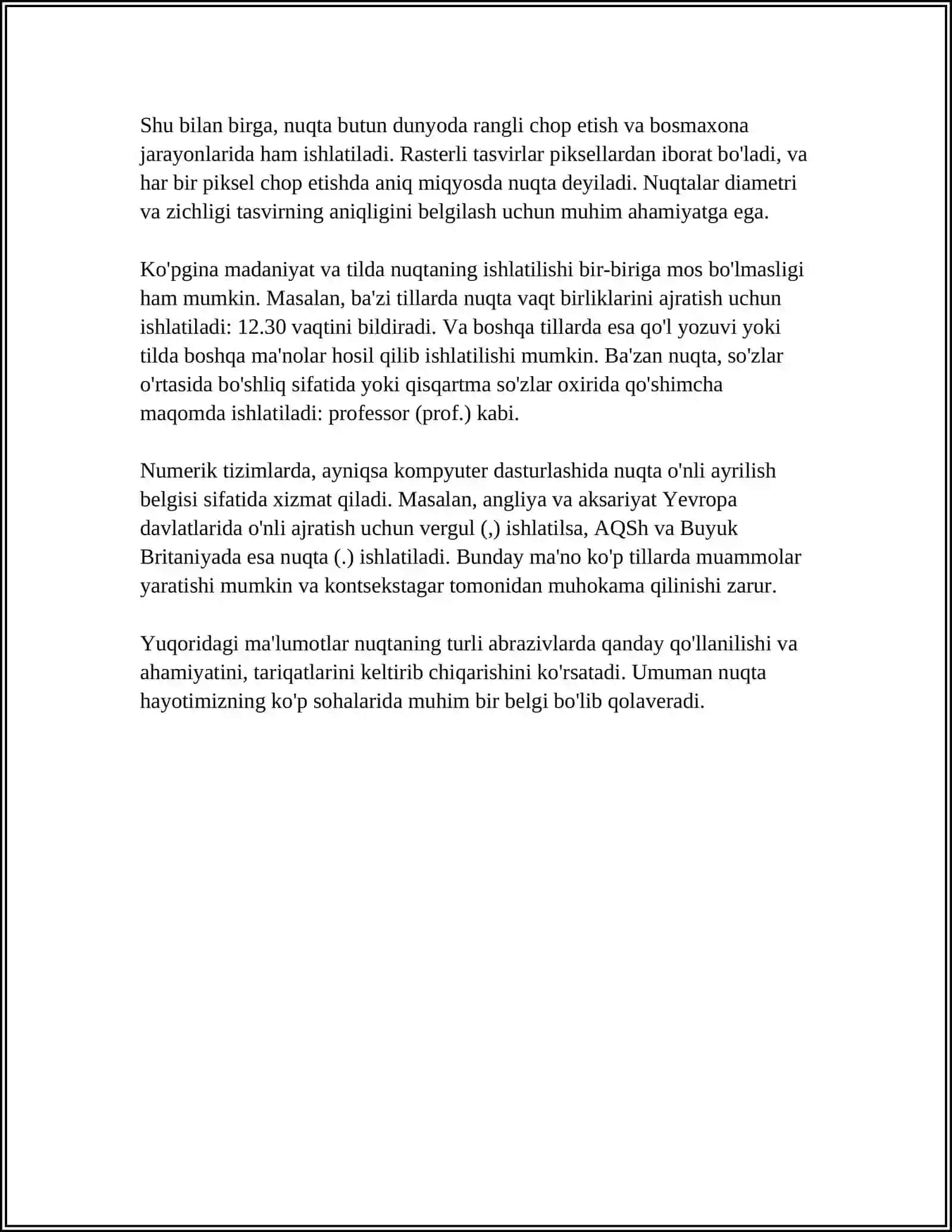 NUQTA TOʻGʻRI CHIZIQ VA TEKISLIK PROYEKSIYALARI METRIK VA POZITSION MASALALAR 4