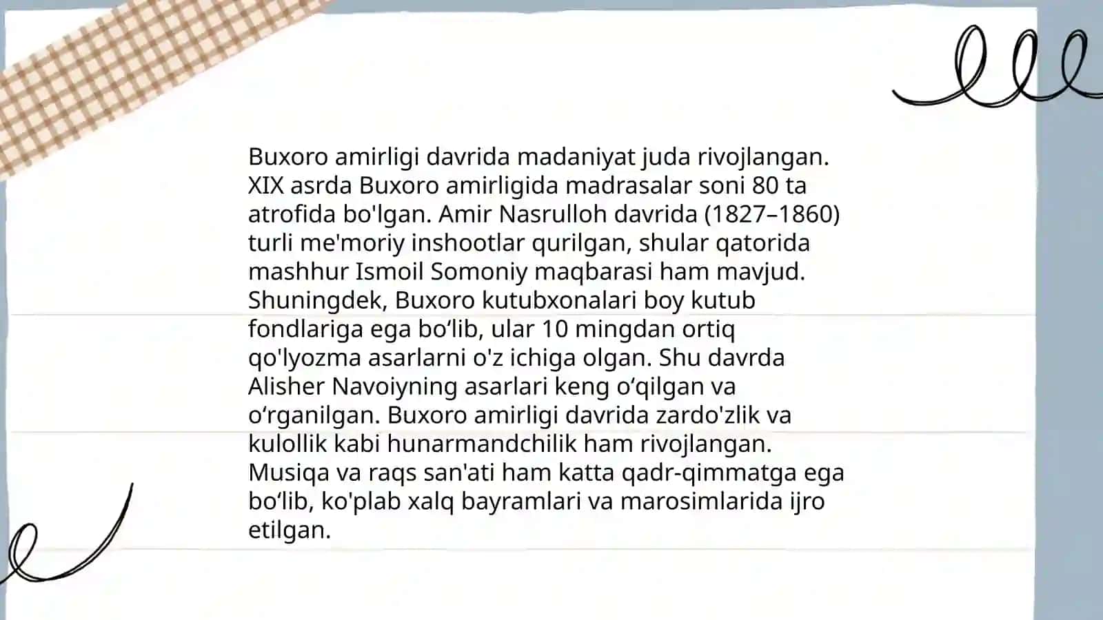 Mang'itlar davrida ilm fan va madaniyat 4