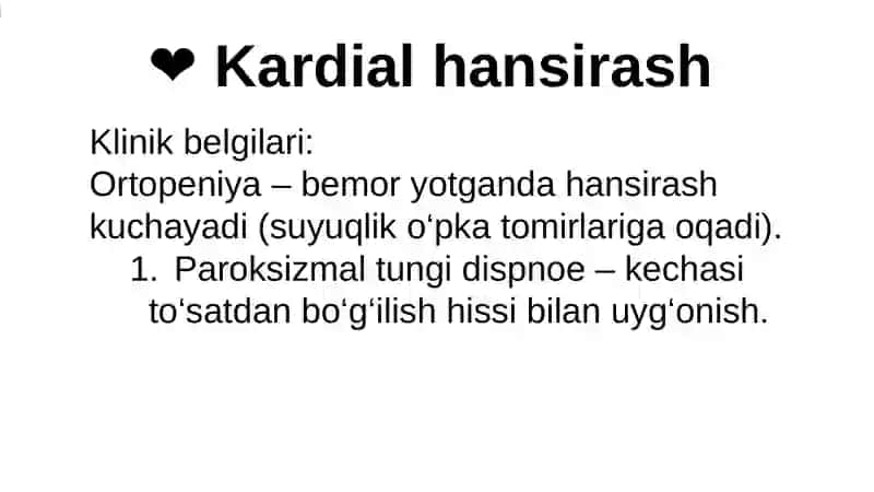 Hansirash klassifikatsiyasi  va etiologiyasi 4
