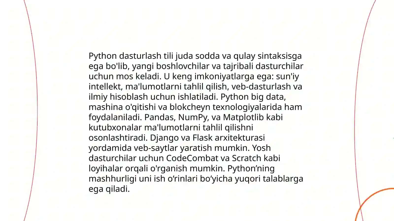 Zamonaviy dasturlash tillari.Dasturlash muhitlari 4
