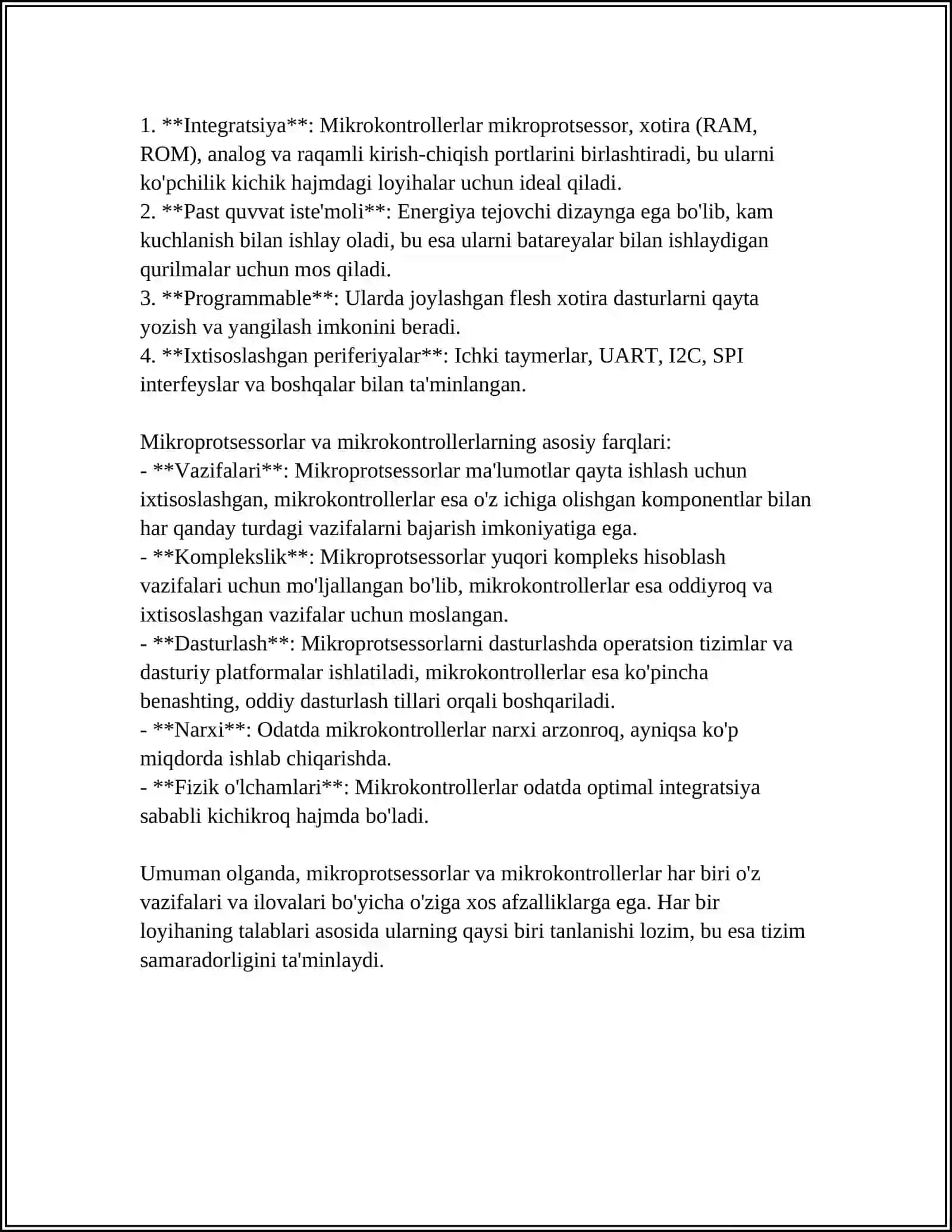 MIKROKONTROLLERNI TASHKILLASHTIRISH 4