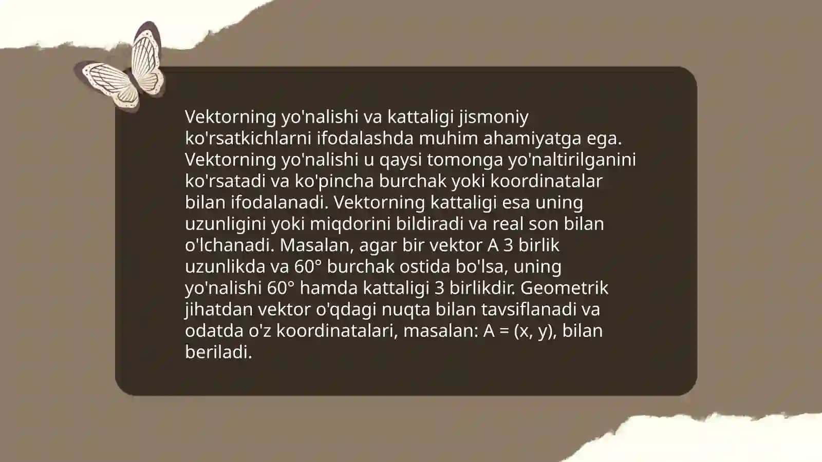 Vektorlar asoslari 4