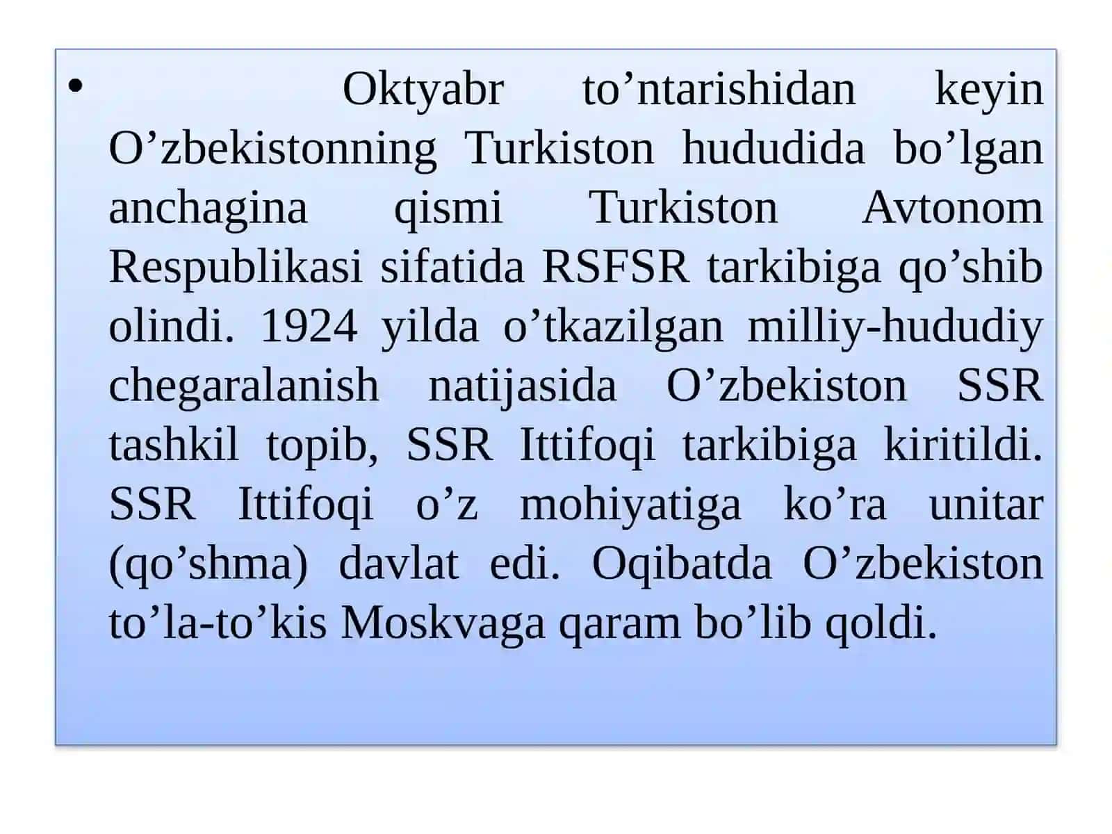 O’zbekistonning XX asr tarixiga oid manbalar 4