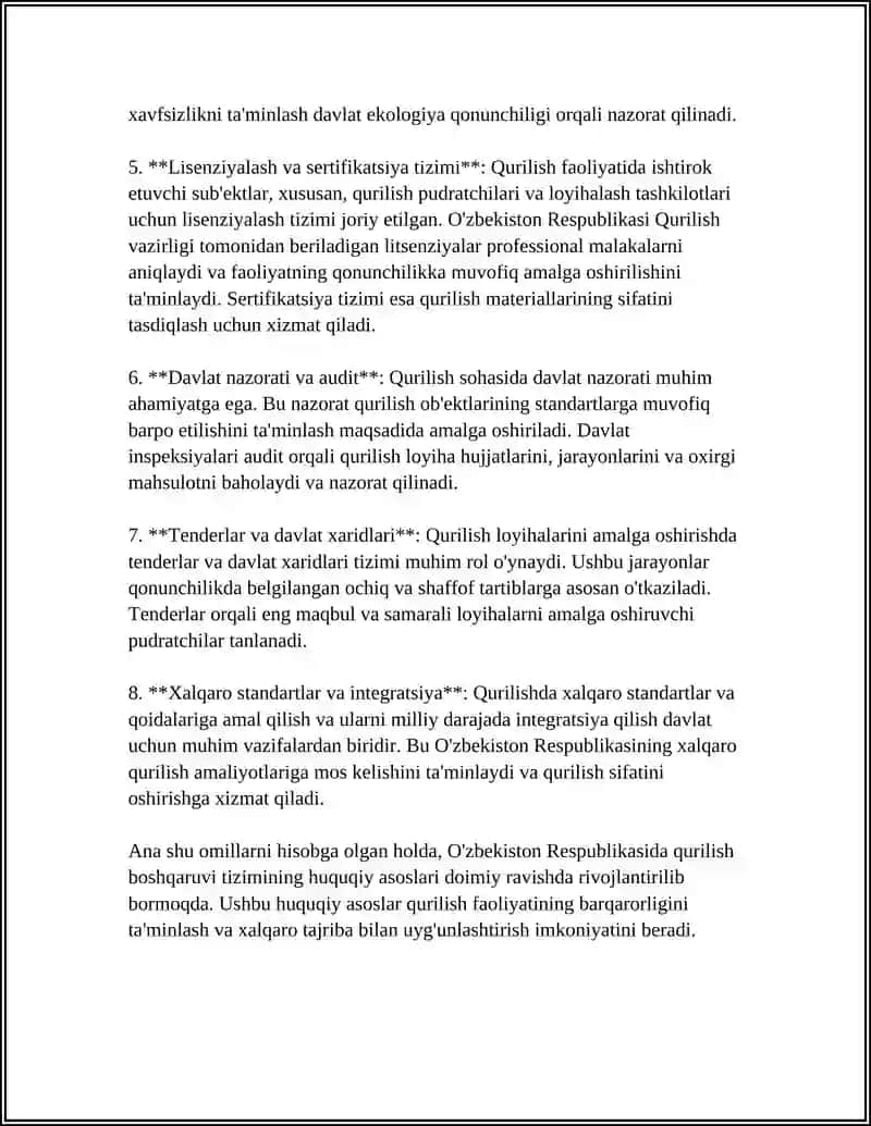 QURILISHNI BOSHQARISHNING ZAMONAVIY TIZIMI VA ORGANLARI 4