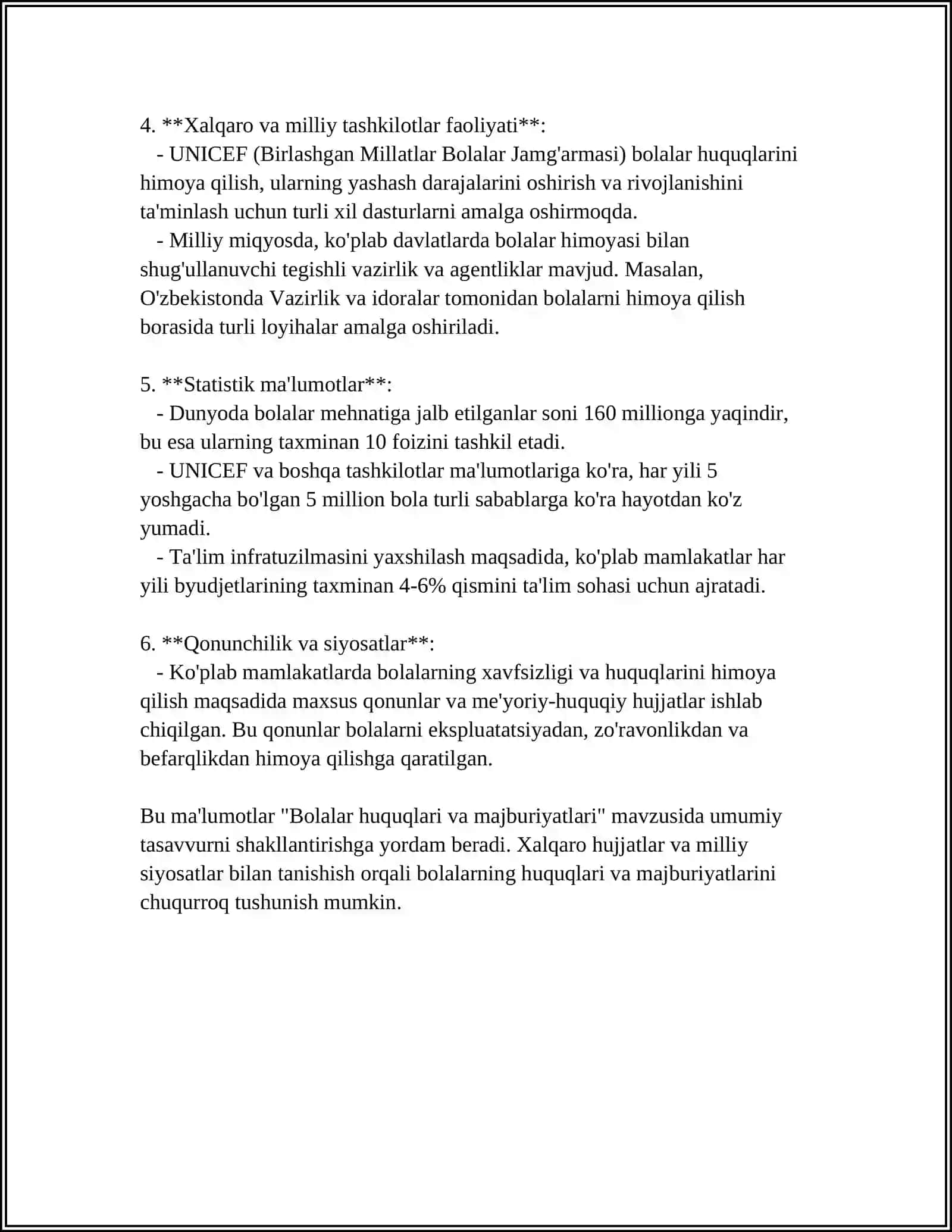 ISTEMOLCHILAR HUQUQLARINING USTUNLIGI 4