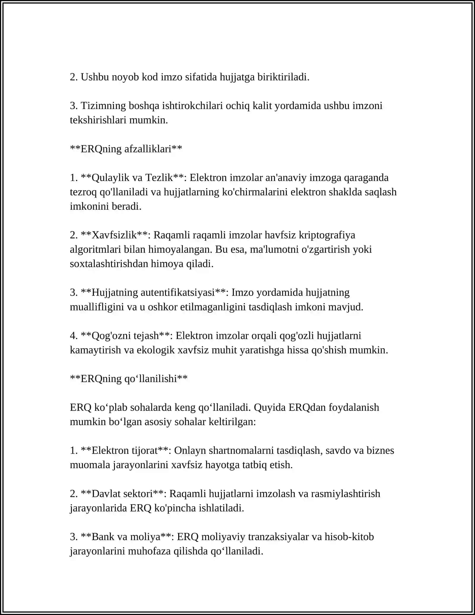 XORIJIY DAVLATLARNING ELEKTRON RAQAMLI IMZO ALGORITMLARI TAHLILI 4