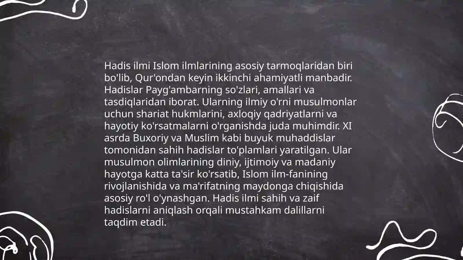 Imom Buxoriyning va Imom Termiziyning hadis ilmiga qo'shgan hissalarini qiyosiy tahlili 4