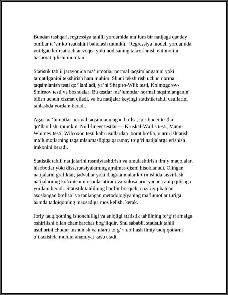 ILMIY TADQIQOT ISHLARI NATIJALARINI TAXLIL QILISH RASMIYLASHTIRISH UMUMLASHTIRISH 4