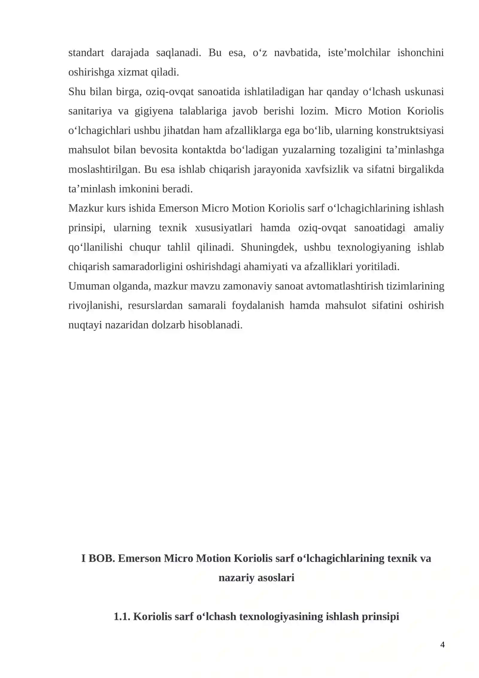 Emerson Micro Motion Koriolis sarf o‘lchagichlarining oziq-ovqat sanoatidagi roli 4