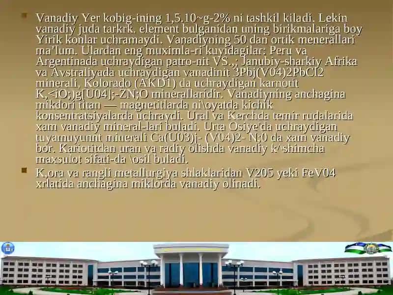 V guruhning d-elementlari 4