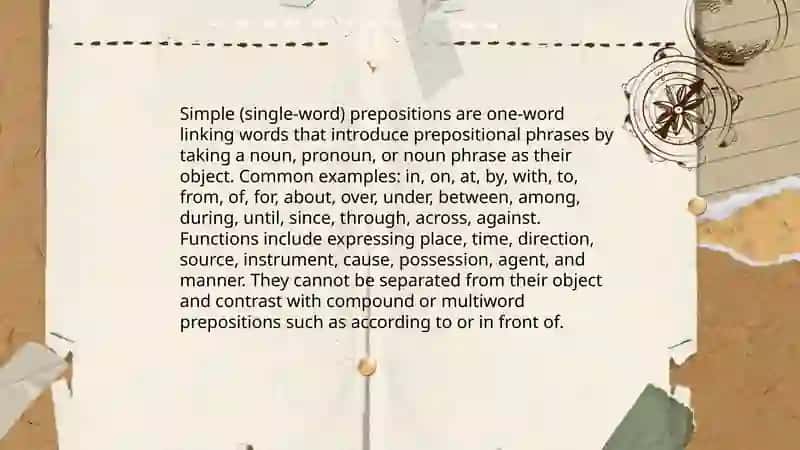 Preposition and its types 4