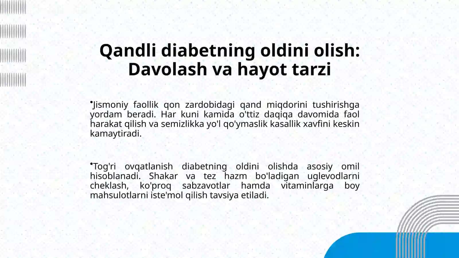 Qandli diabet va buqoq kasalliklarining umumiy tavsifi 4