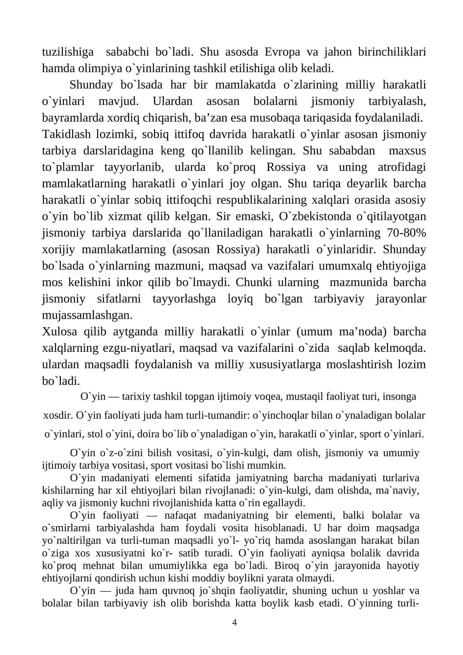 SPORT O`YINLARI — BU HARAKATLI O`YINLARNING ENG YUQORI BOSQICHIDIR 4