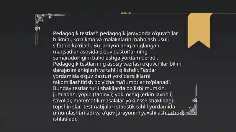 Testalogiya va pedagogik testlashtrishning qiyosiy tahlili 4