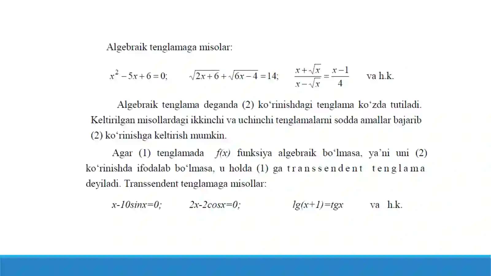 Bir noma’lumli chiziqsiztenglamalarnitaqribiy yеchish 4