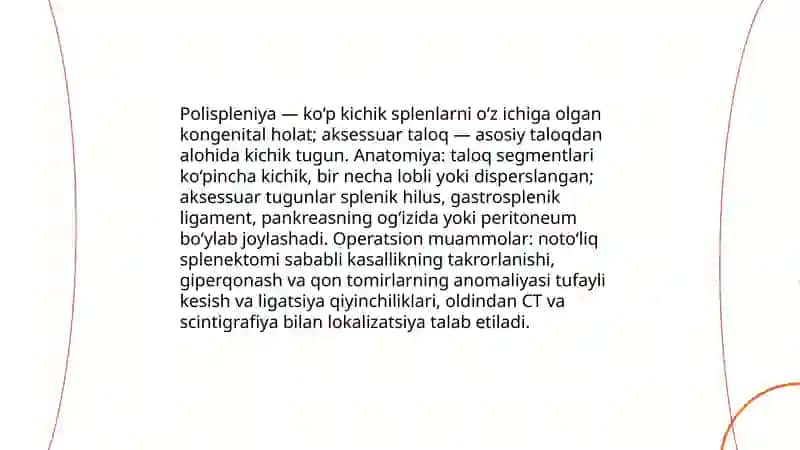 Taloqning tug‘ma anomaliyalari va o‘smalari 4