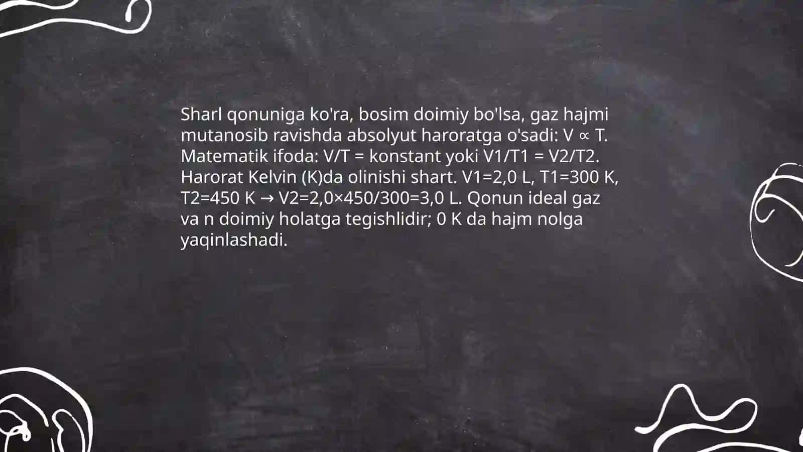 Ideal gaz qonunlari va ularning qo'llanilishi 4