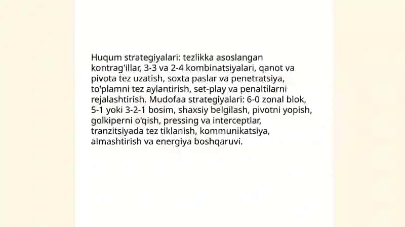 Futbol taktikasi va positsiyalar 4
