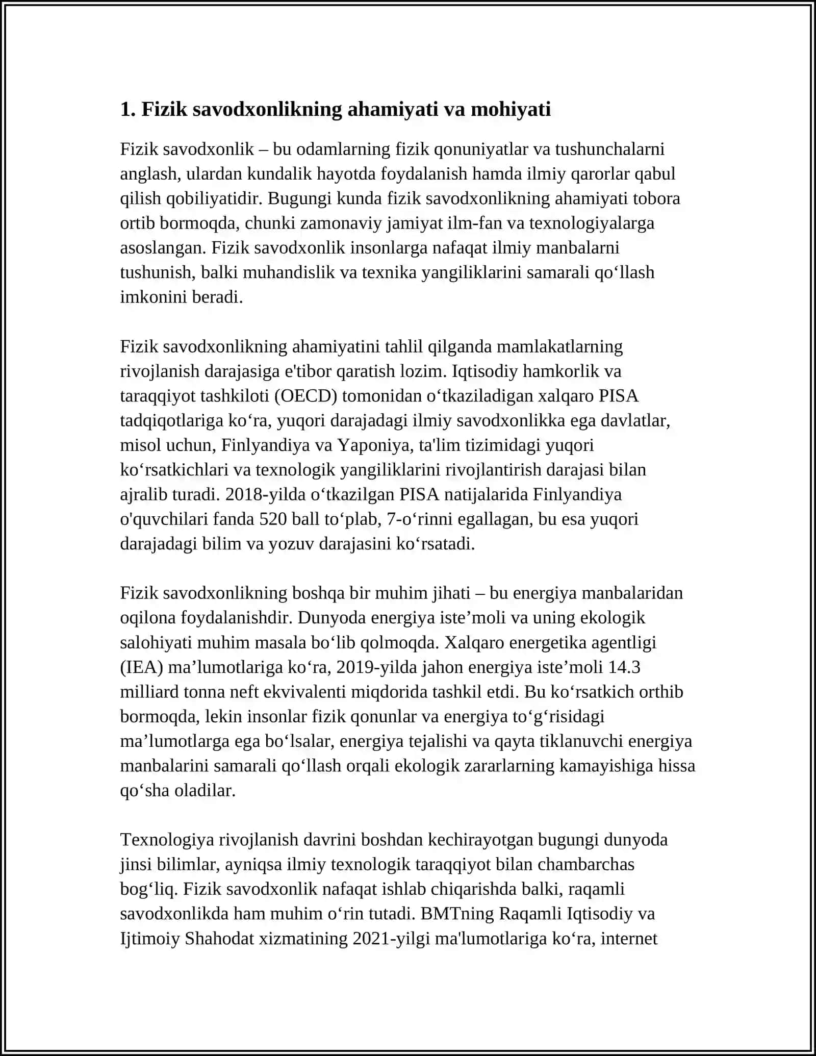 FIZIK SAVODXONLIKNI SHAKLLANTIRISHGA DOIR USLUBIY MATERIALLAR 4