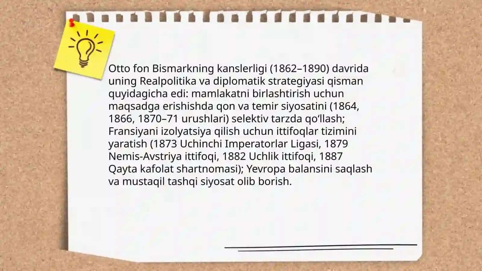 Bismarkning kanslerligi yillarida Germaniya 4