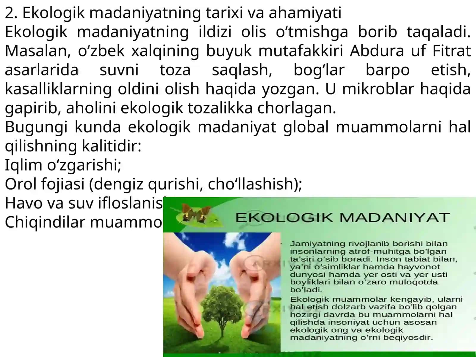 Ekologiya fanidantaqdimot loyihasi 4