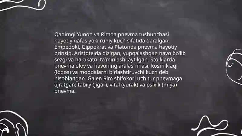 Pnevma kimyo va Flogiston nazariyasi 4
