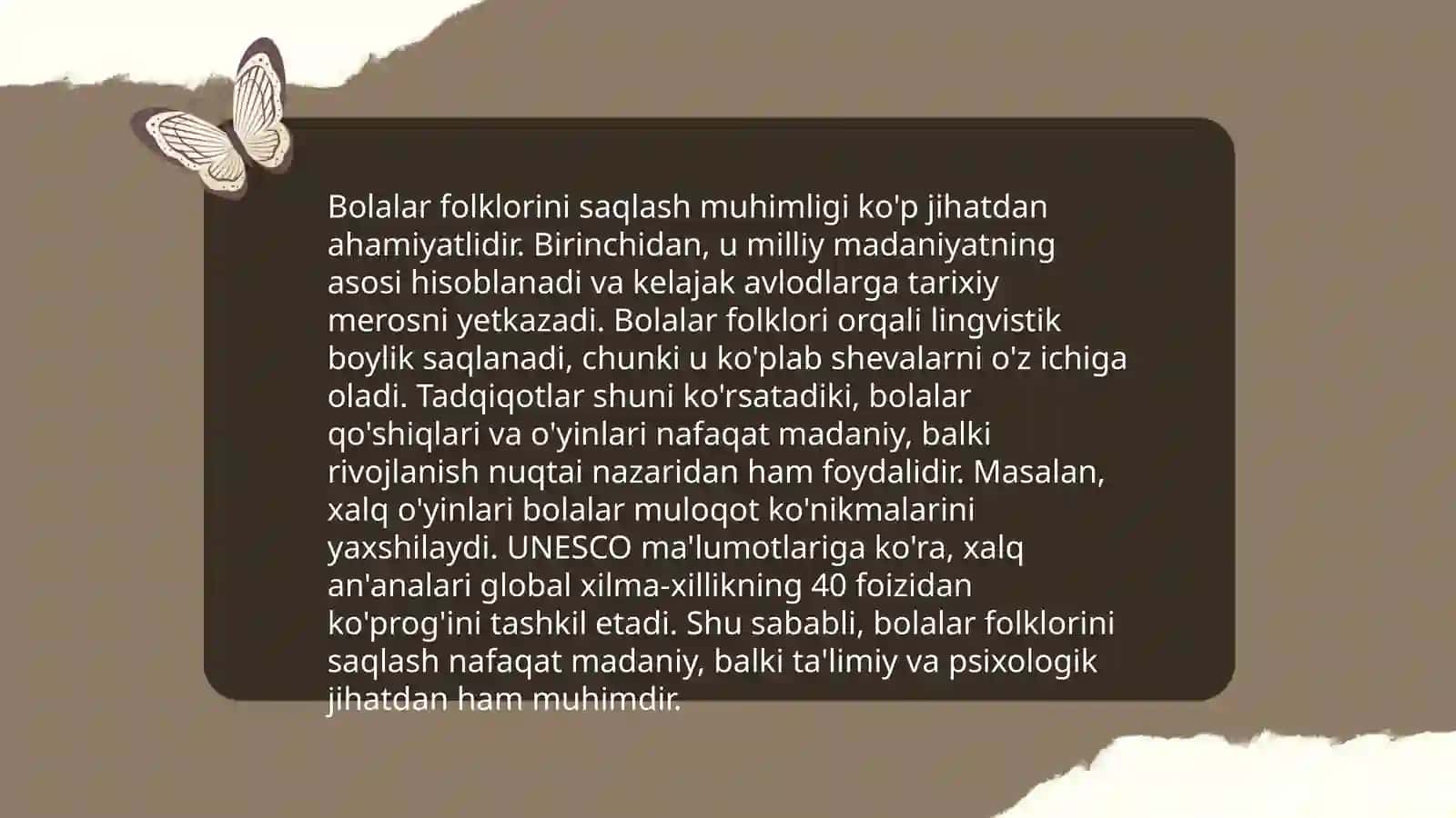 Bolalar folklori fanining maqsad va vazifalari 4