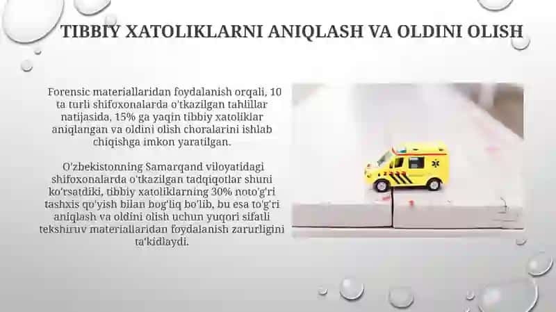 Sud-tibbiy ekspertiza materiallarining tibbiy yordam ko'rsatish sifatini oshirishda qo'llanilishi 4