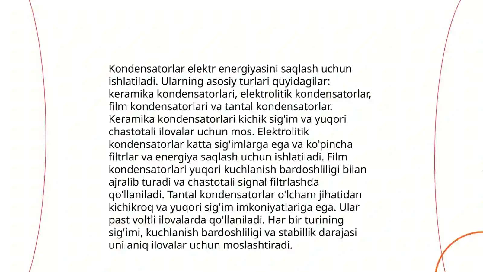 Kondensatorning R,L zanchiri bõyicha zaryadlanishi 4