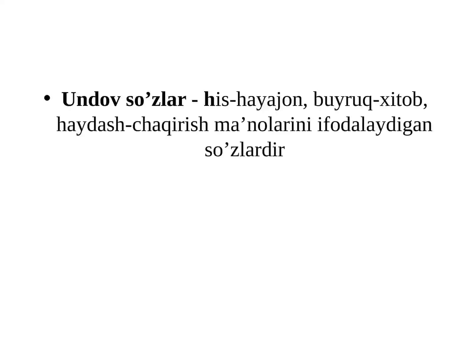 Modal, undov va taqlid so'zlar 4
