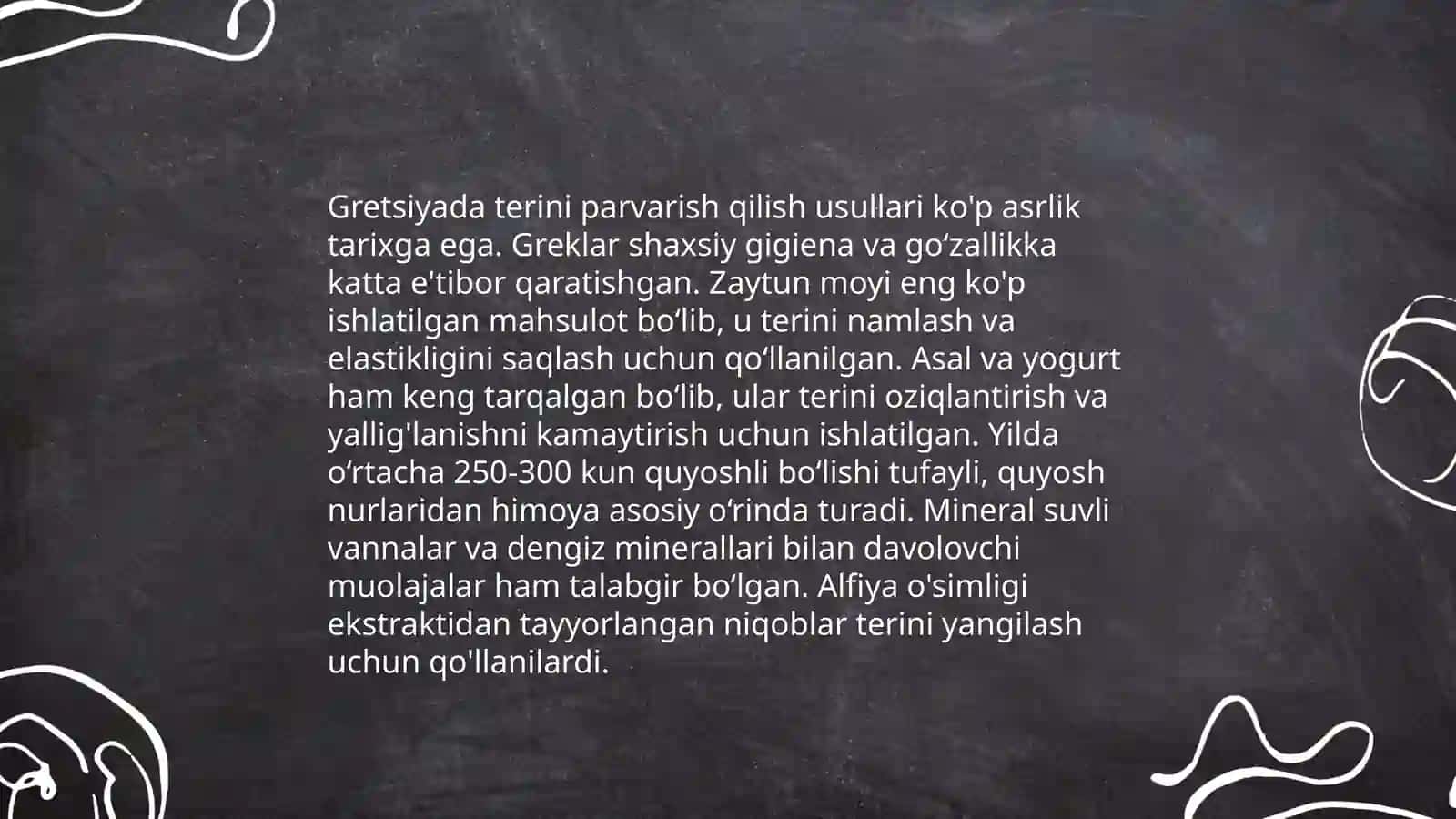 Qadimgi Gretsiyada kosmetologiyani qo'llanilishi 4
