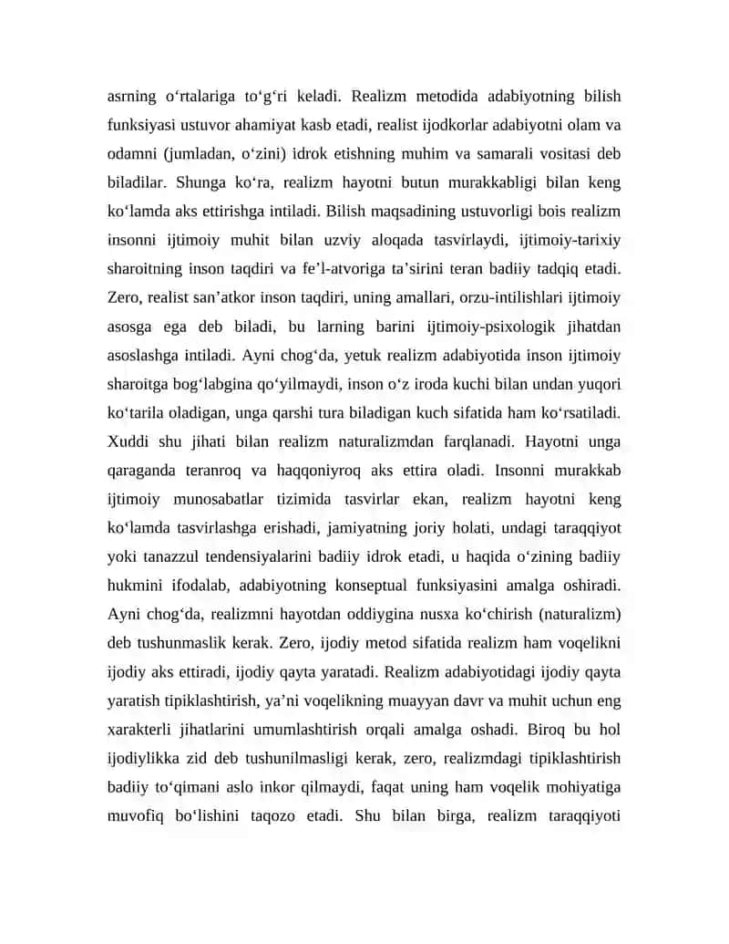 REALIZM METODI TAVSIFI 4