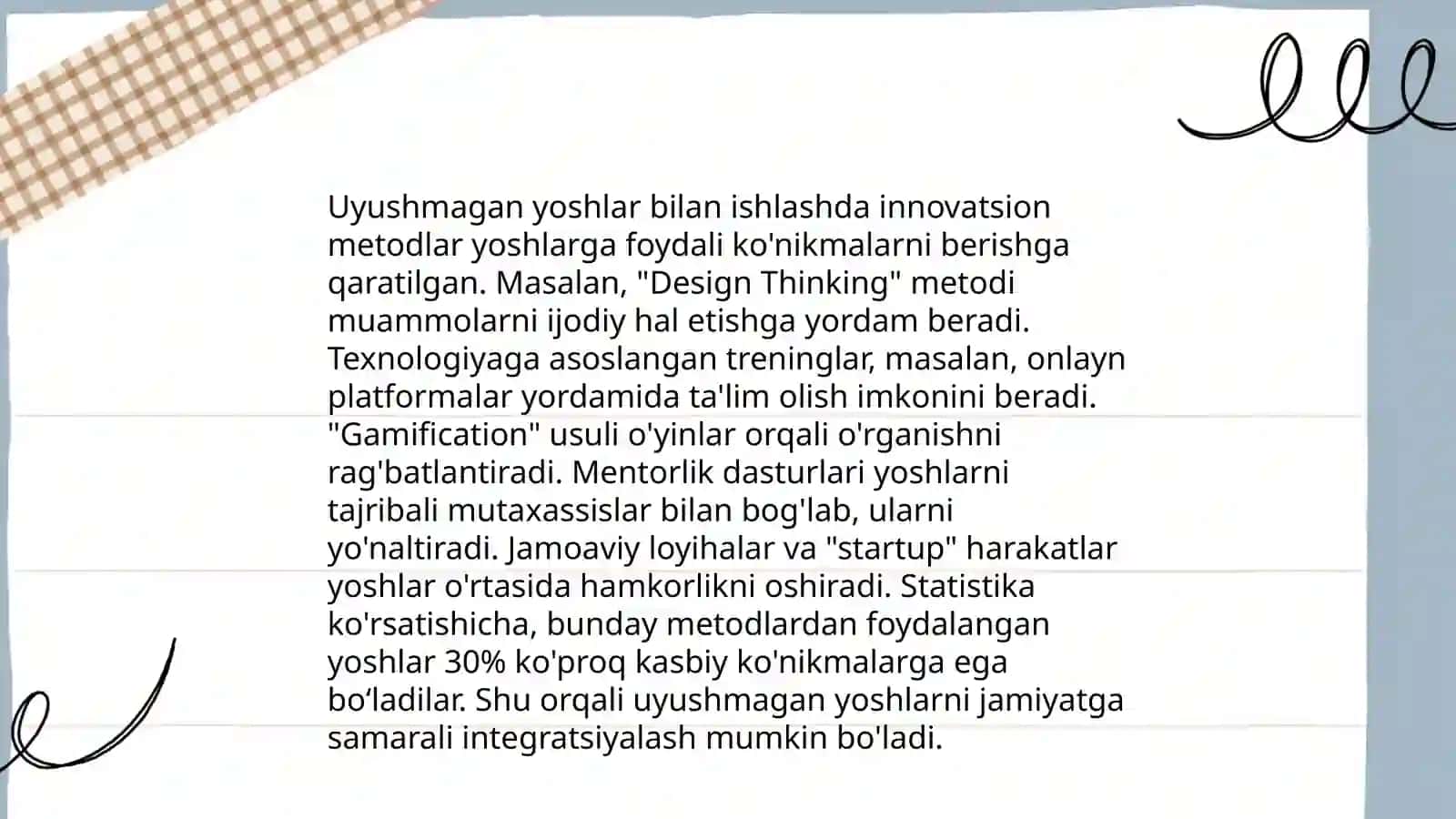 Uyushmagan yoshlar bilan olib boriladigan ijtimoiy-pedagogik ish 4