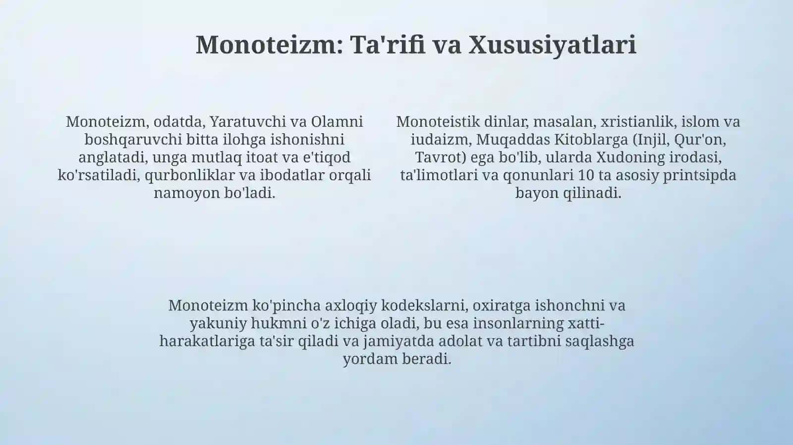 Politeizm, Monoteizm va Genoteizm: Ta'riflar va Xususiyatlar 4