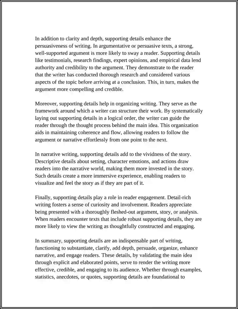 Writing Supporting Details 4
