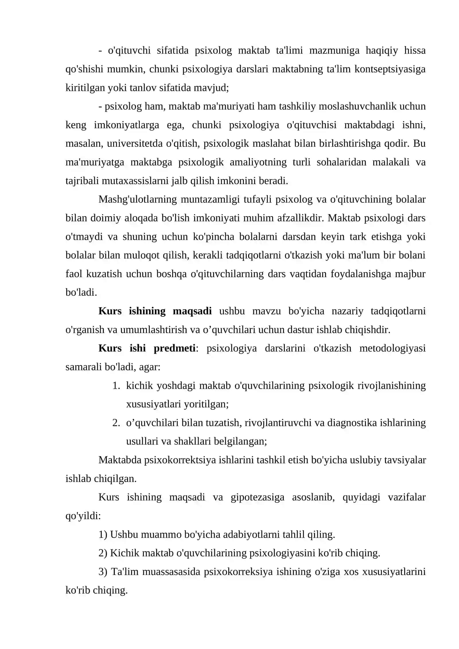 BOB. O’QUVCHILARI BILAN PSIXOKORREKTSIYA ISHLARINI OLIB BORISHNING PSIXOLOGIK-PEDAGOGIK XUSUSIYATLARI 4