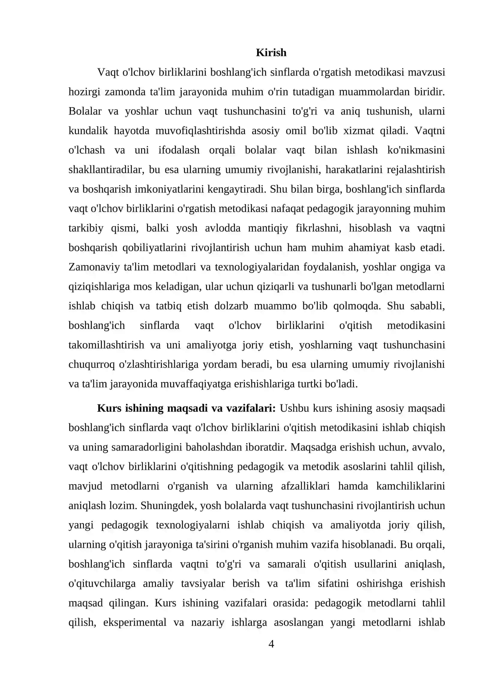 Boshlang'ich sinflarda vaqt o'lchov birliklarini o'rgatish metodikasi 4
