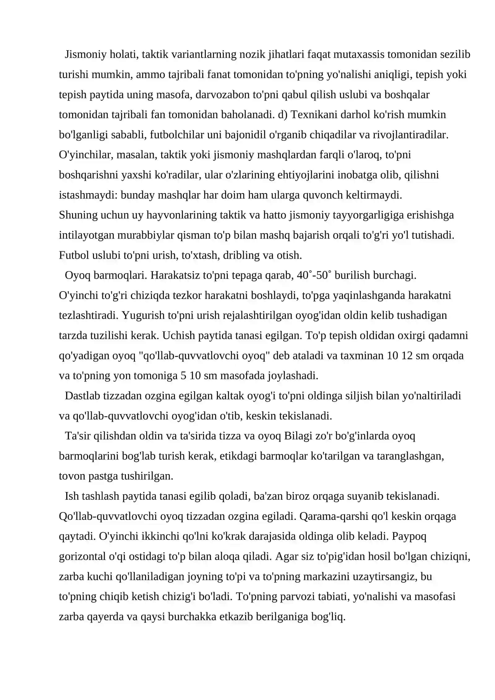 Futbolda hujum va himoya taktikasini qo`llash usullari 4