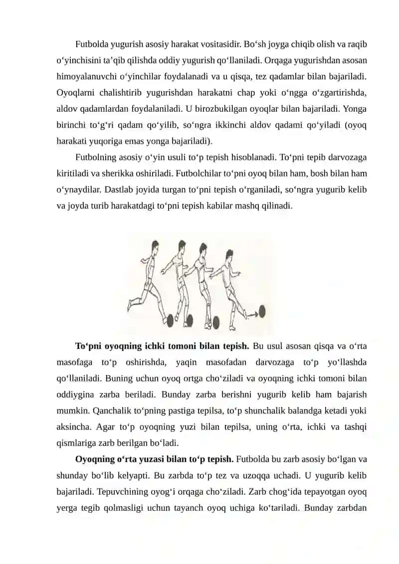 Futbol sport turining kelib chiqishi va rivojlanishi tarixi 4
