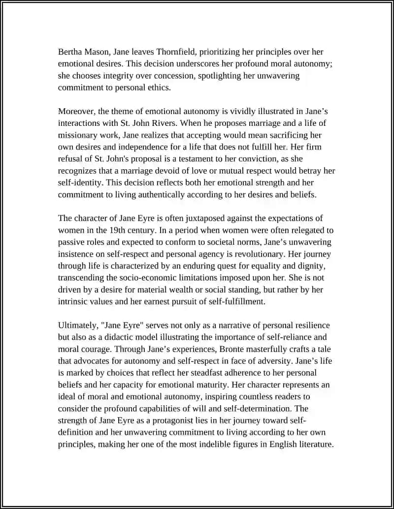Jane Eyre Analysis 4