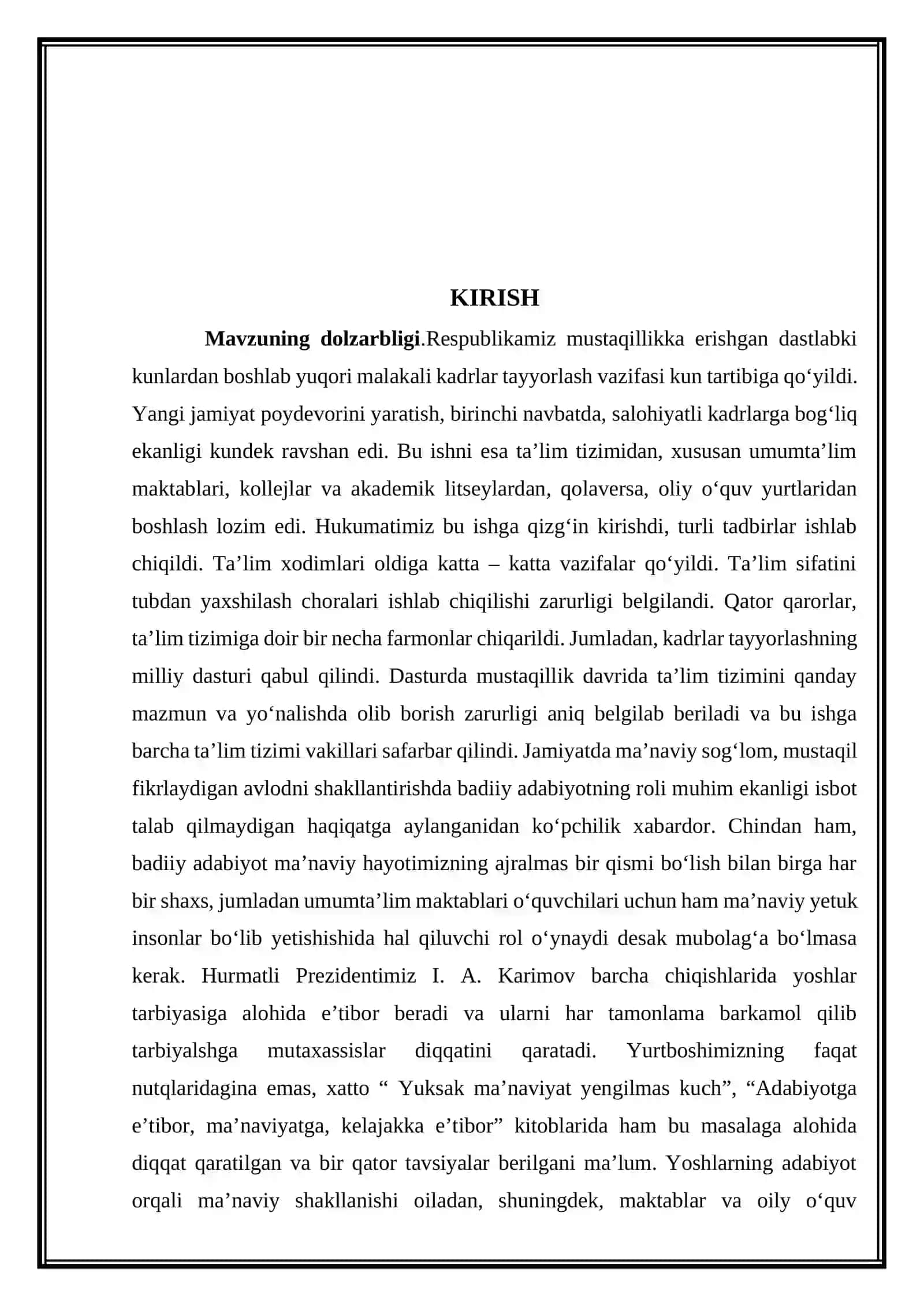 LIRIK ASARLARNI O’RGANISHDA IFODALI O’QISHNING O’RNI VA AHAMIYATI 4