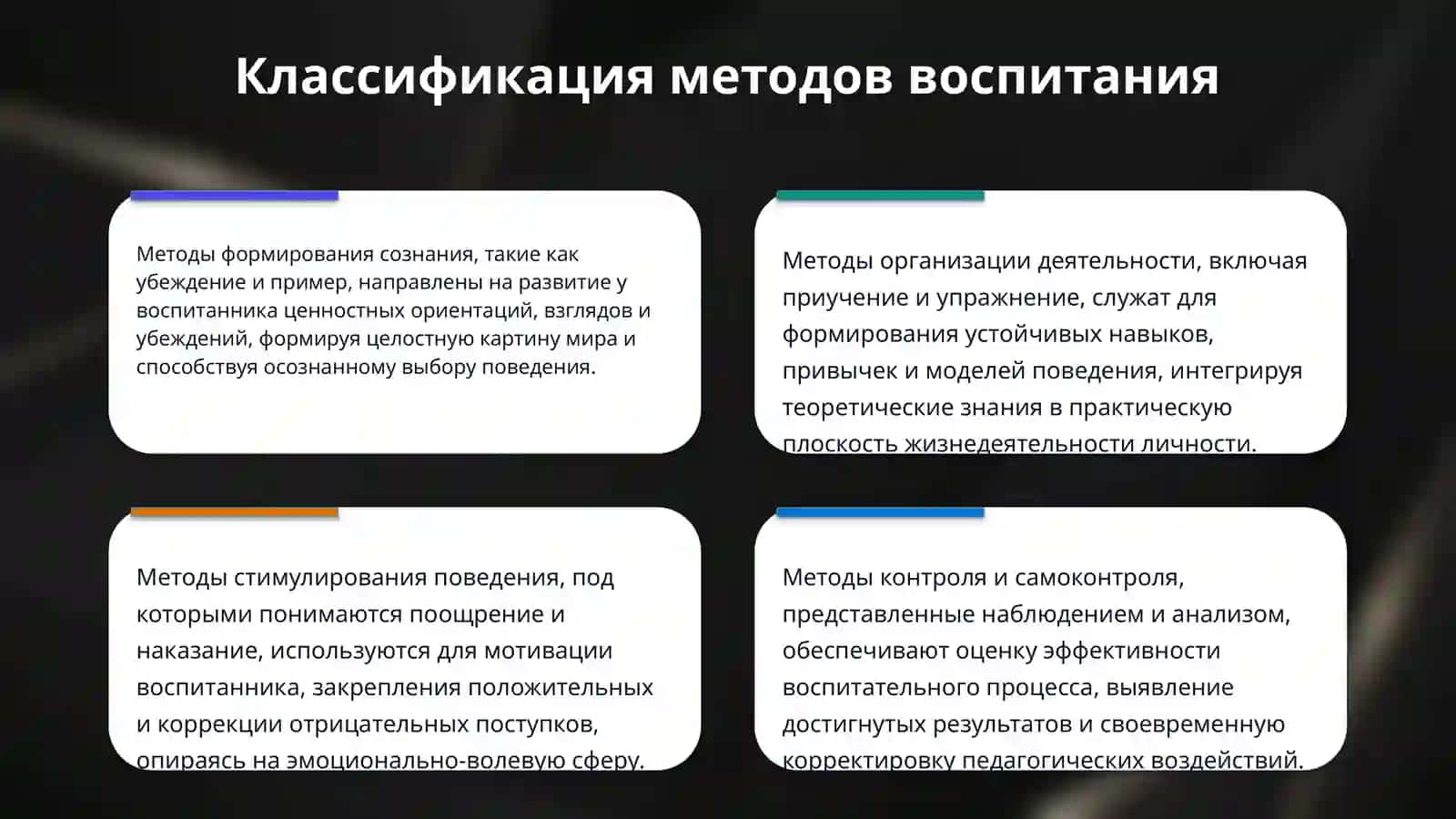 Обшие методы и средства процесса воспитания 4