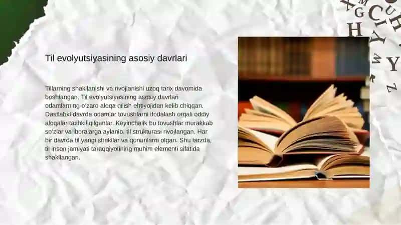 Tillarning shakllanishi va rivojlanishi 4