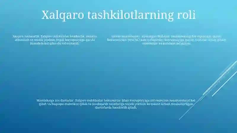 Xalqaro Miqyosda Korrupsiyaga BoʼLgan Munosabat.(Davlatlar Misolida) 4