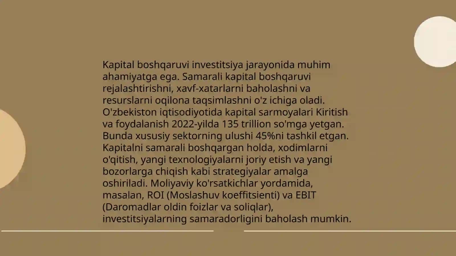 Xys'ning moliyaviy strategiyasi 4