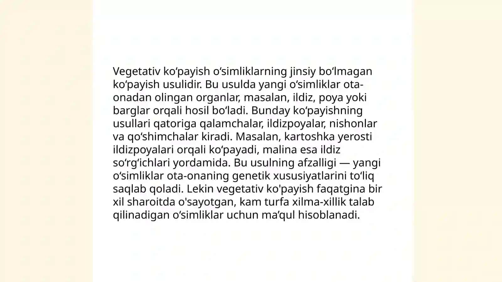 Organizmning koʻpayishi 4