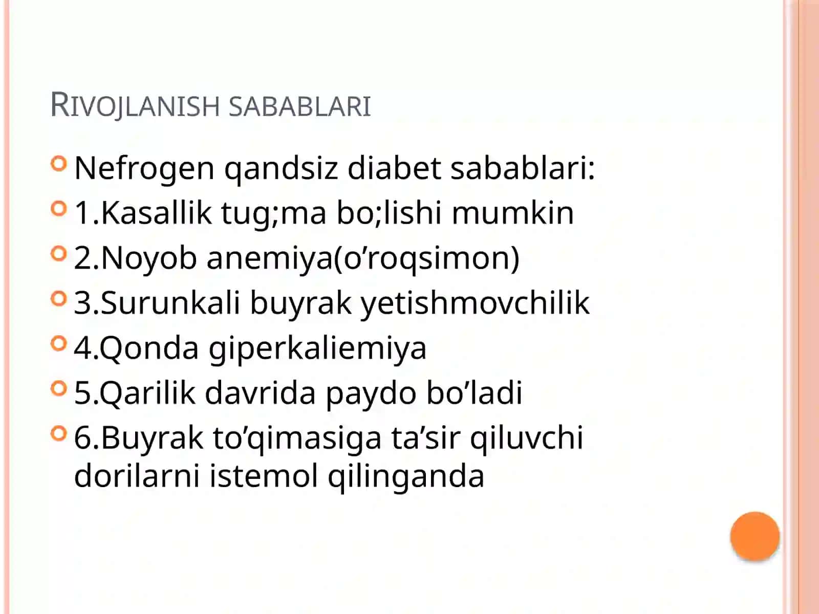 Qandsiz diabet turlari va sabablari 4