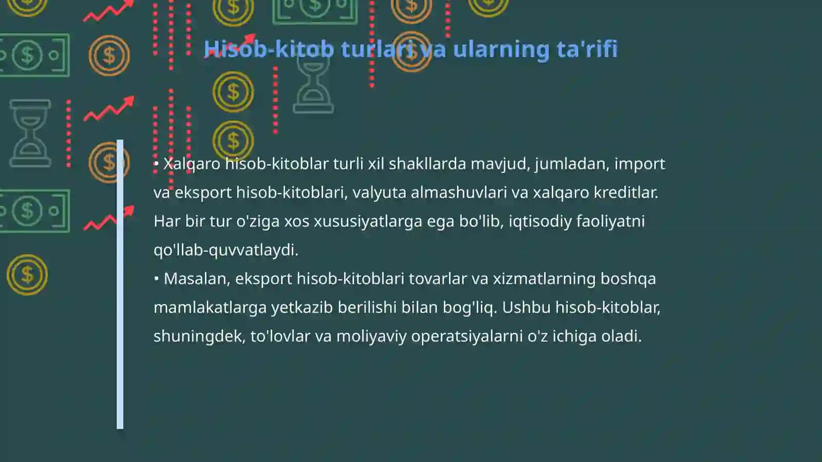 Xalqaro hisob-kitoblarni amalga oshirish shartlari 4