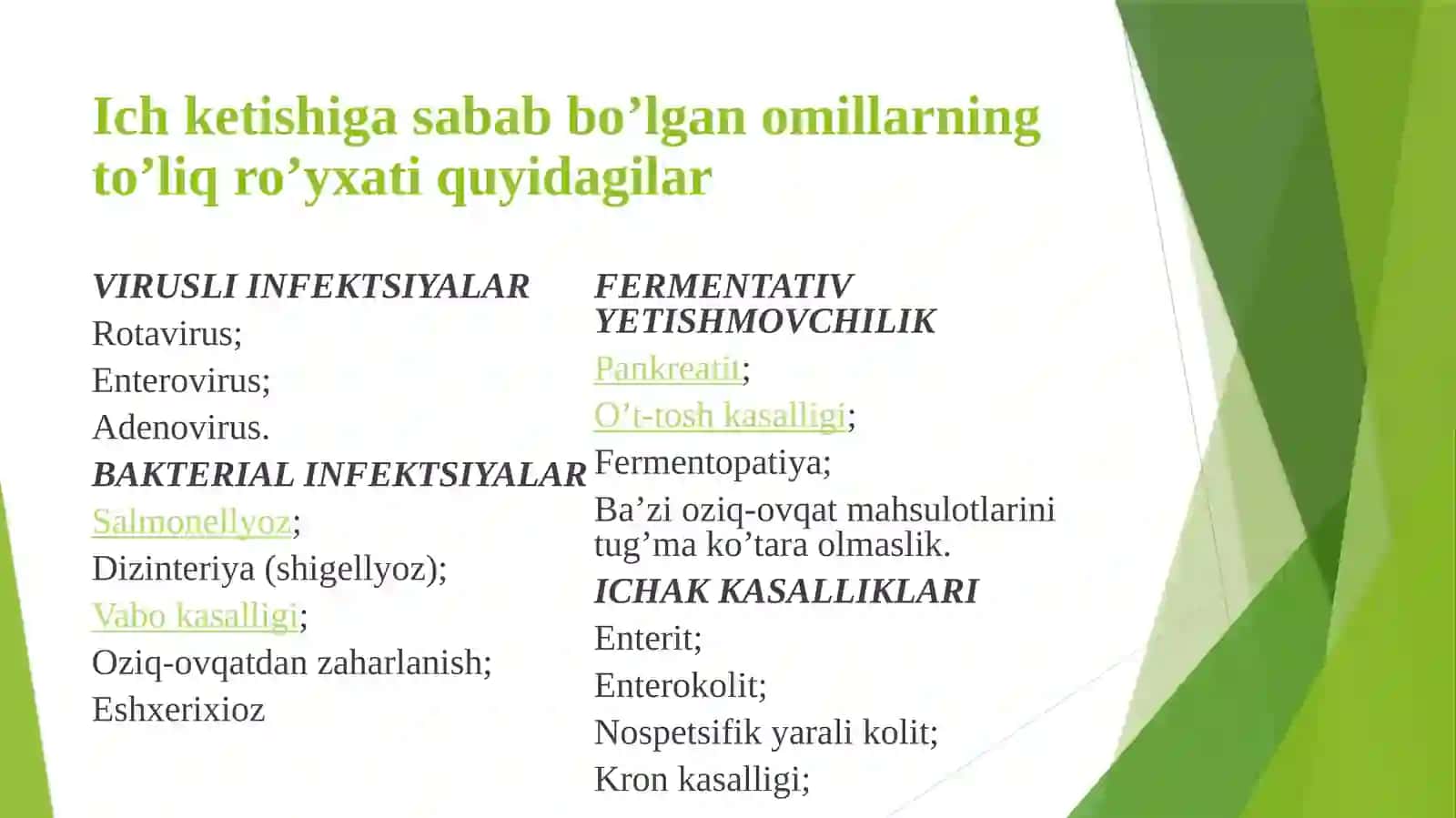 Diareya sindromi. 4